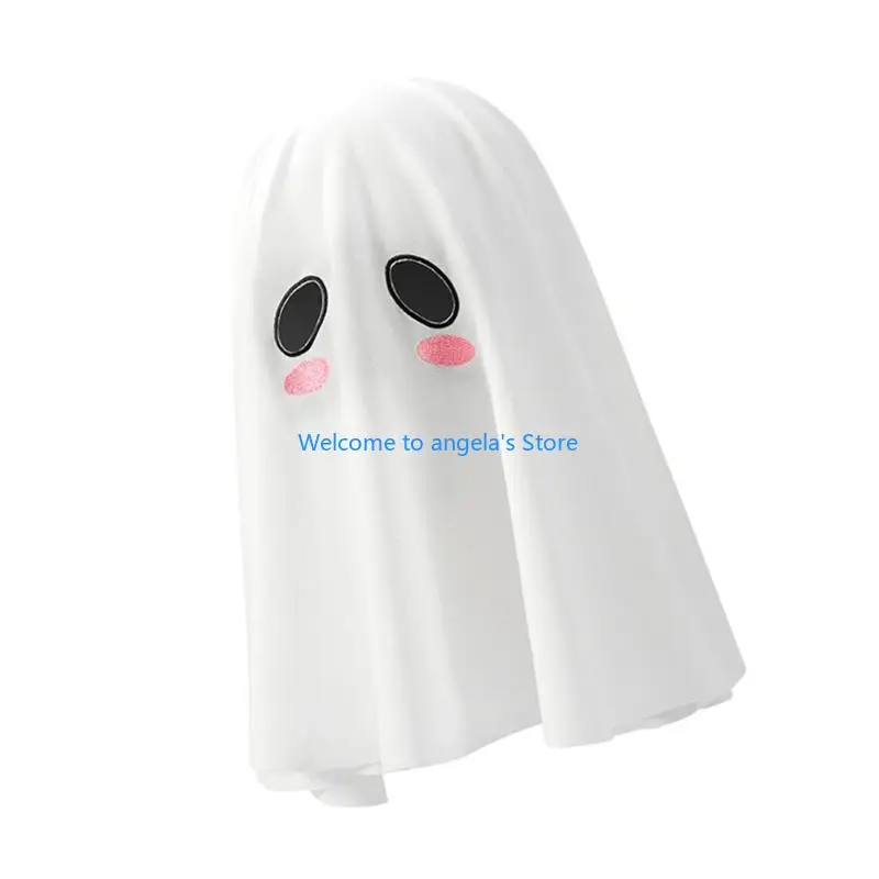 X4YC Elastic Halloween Ghostly Head Covering With Lightweight Polyester Perfect For Spooky Theme Parties And Stage Performances