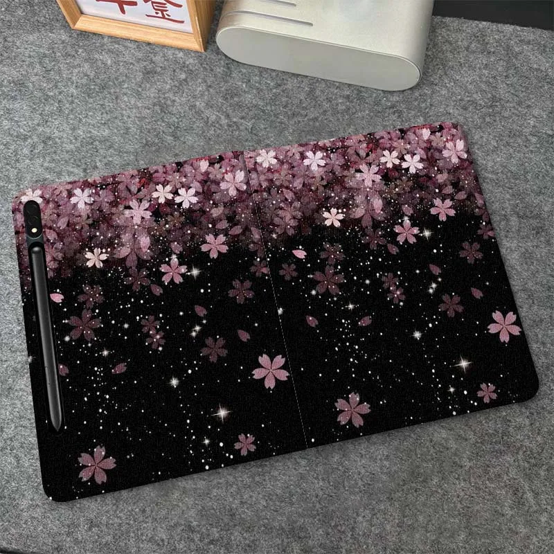 

Luxury Sparkling Flower For Samsung Galaxy Tab S10 S9 S8 S7 FE Lite Soft Flexible Support Tablet Case Gift