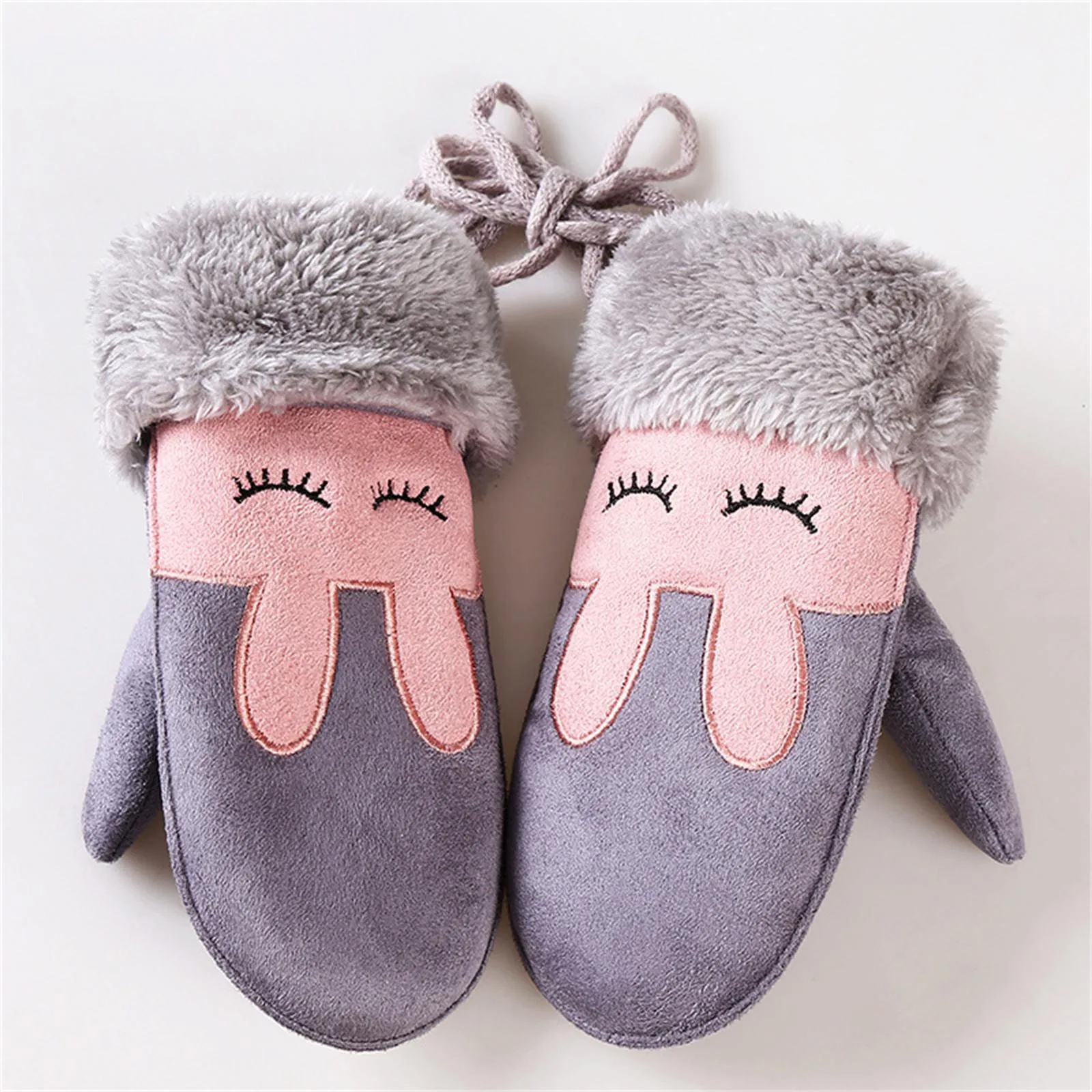 

Детские термостойкие детские перчатки для девочек, зимние домашние нечеткие перчатки для мальчиков и девочек, теплые милые теплые детские длинные зимние перчатки с героями мультфильмов