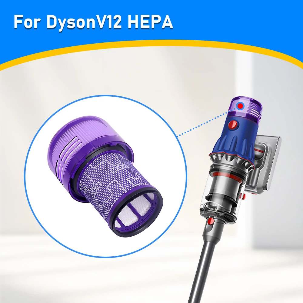 Zmywalny filtr HEPA zamiennik do odkurzaczy Dyson V10 V10 Slim V11 V12 V15, akcesoria do czyszczenia gospodarstwa domowego