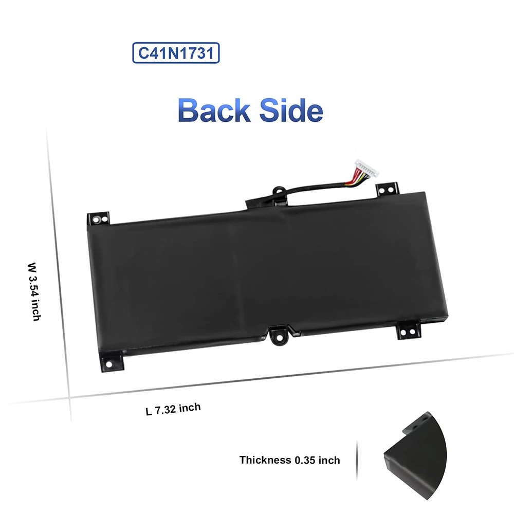 Imagem -03 - Bateria do Portátil Substituição para Asus Rog Strix Scar ii C41n1731 Gl504 Gl504gw Gl504gs Gl504gm Gl504gv G515 G515gv G515gw G715gv