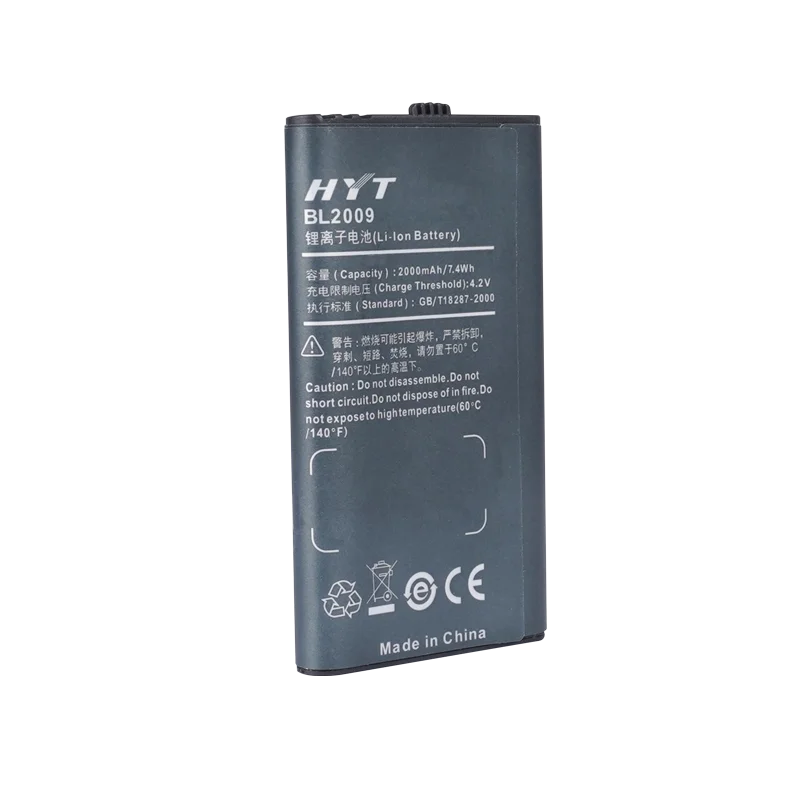 High quality batteries 4.2V 2000mah for Hytera BL2009 HYT PD362 PD355 PD365 PF355LF PD365LF TD360 TD350 walkie talkie batteries