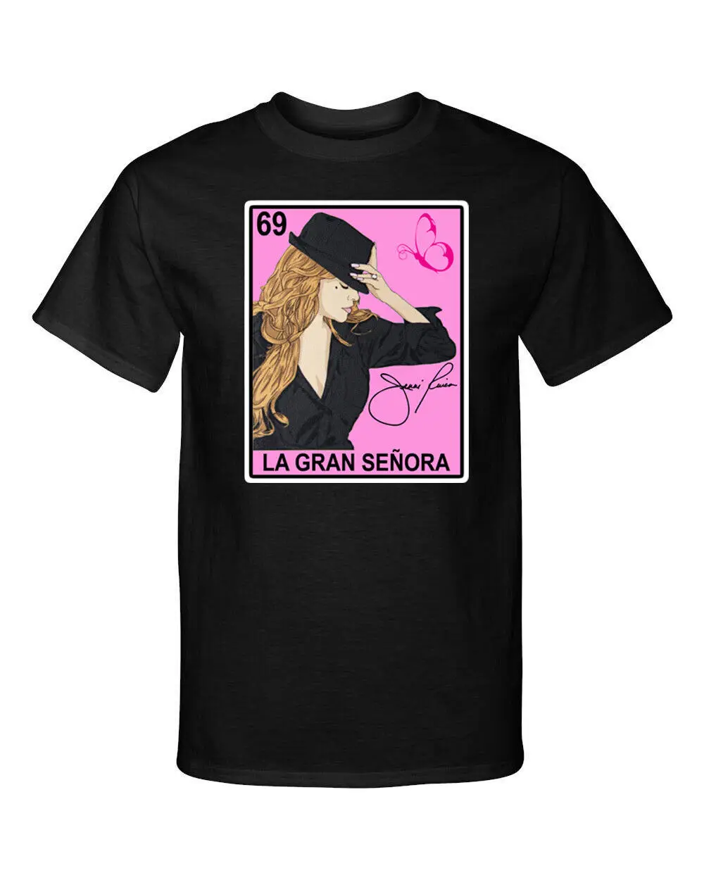 La Gran Senora Jenni Rivera Loteria Mexican Bingo Mariposa T Shirt