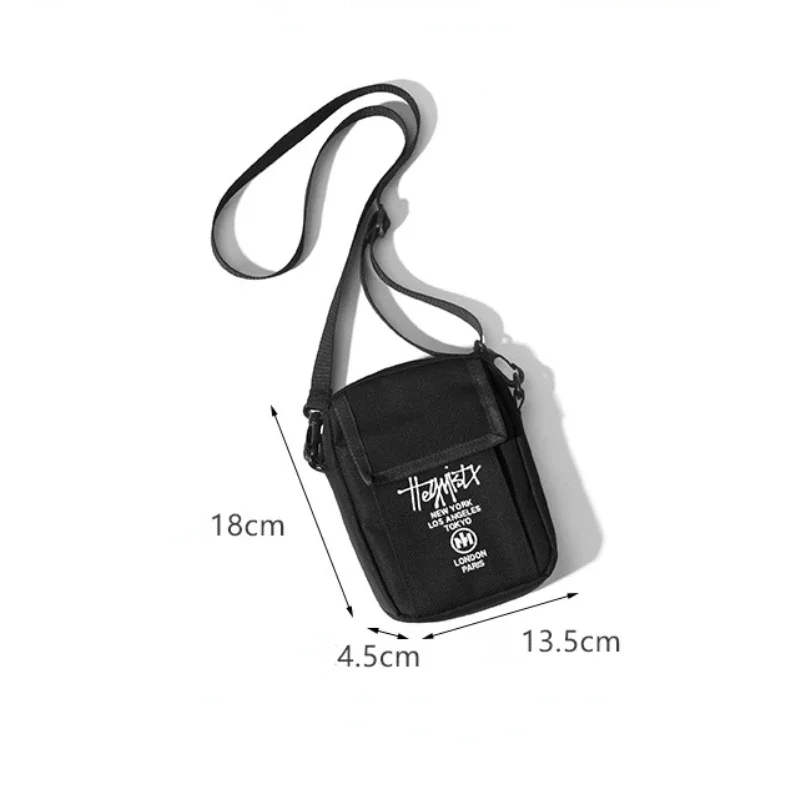 Men Sling Bag Mini Crossbody Bag Fashion Phone Purse Breast Shoulder Bag Canvas Messenger Men's Portable Shoulder Chest Packs