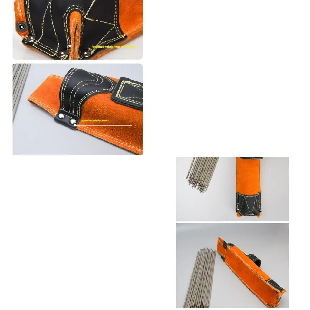 

652F Огнестойкие сварочные инструменты для хранения утолщенных кожаных держателей, аксессуары для сварочной мастерской