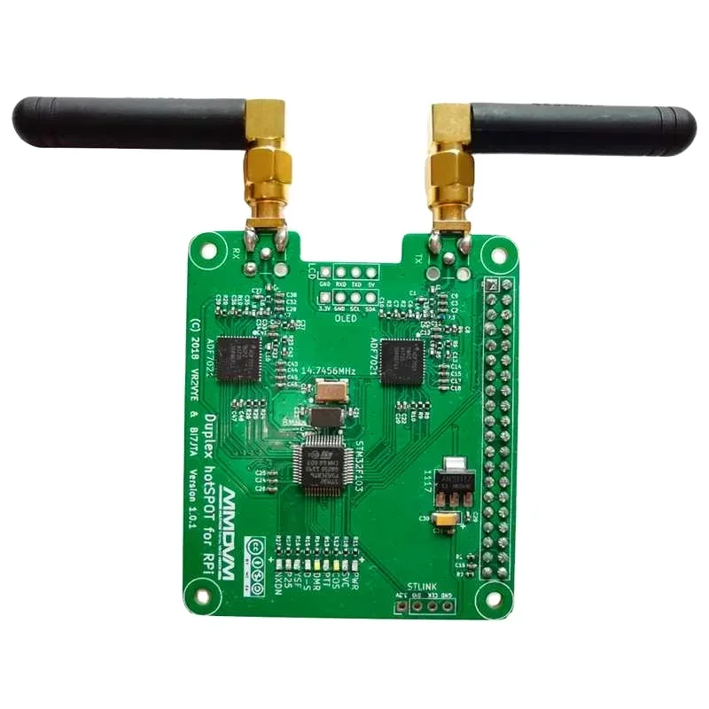 High Quality MMDVM Digital Radio Wireless Mini Relay Duplex Hotspot Board with Antenna for Raspberry Pi