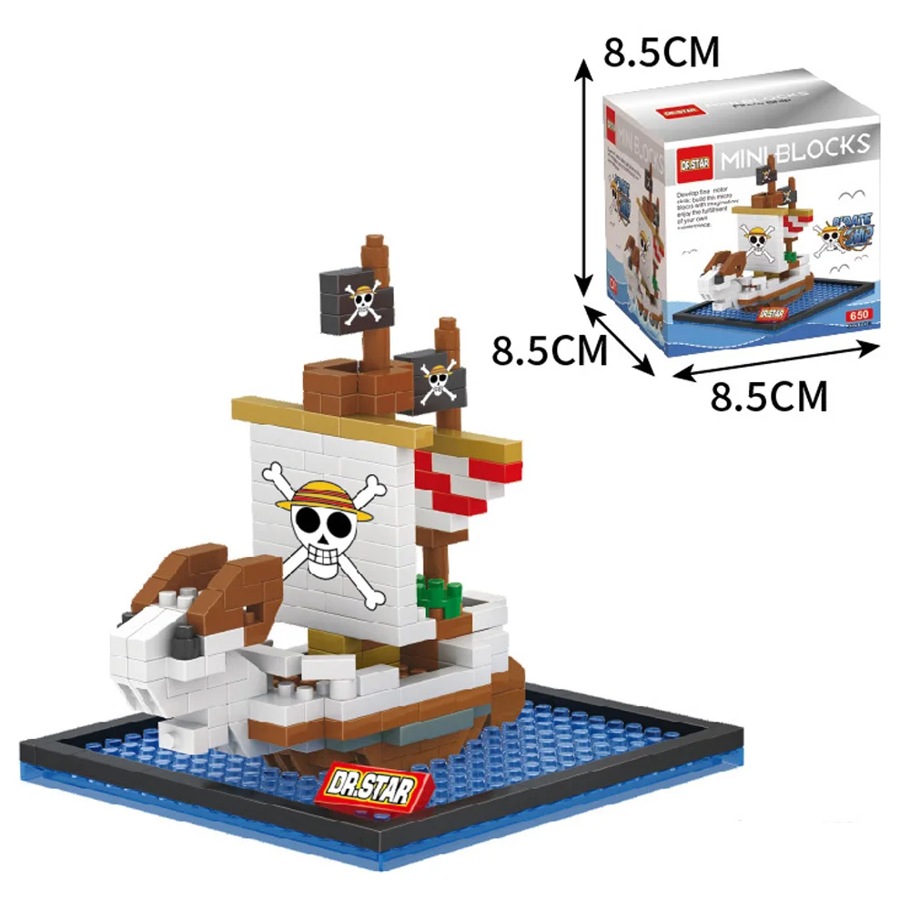 One Piece Anime Piratenschip Bouwstenen Thousand Sunny Going Merry Moby Dick Bricks Piece Figuur Creatief Speelgoed Verjaardagscadeau