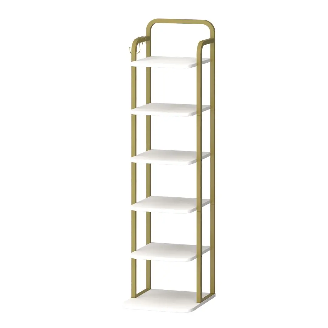 Hzuaneri verticaal schoenenrek, schoenenplanken, houten schoenenorganizer voor kast, entree, schoenentoren voor kleine ruimtes, vrijstaand