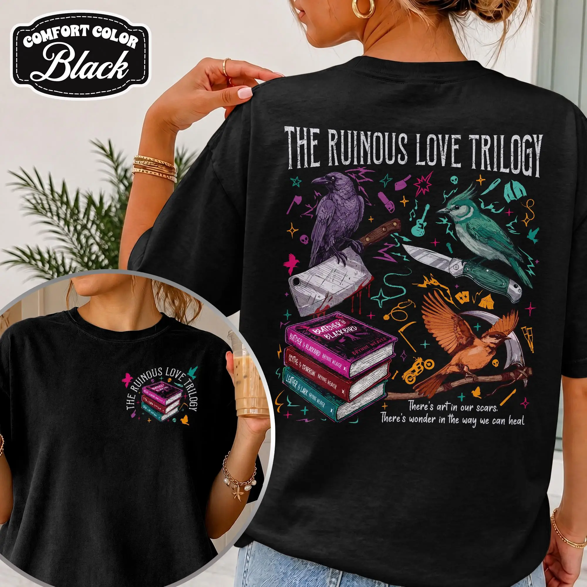 The Ruinous Love Trilogy Shirt, Leather and Lark Shirt, Butcher Blackbird Novel Tee, Dark Romance T-shirt, Booktok Lovers Gift