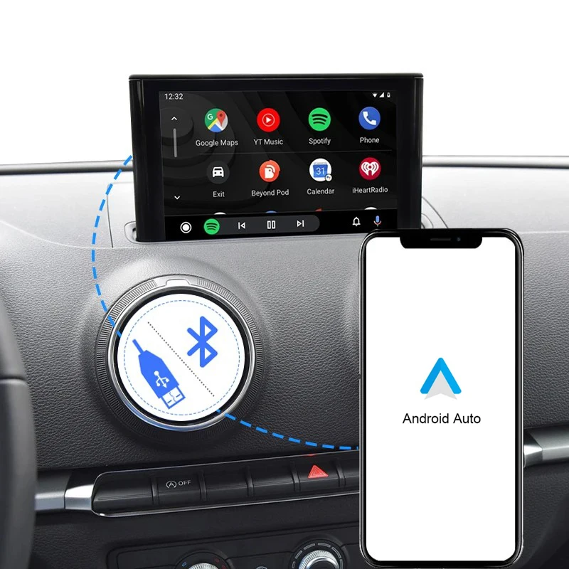 Drahtlose Carplay Android Auto Verlustfreie Installation Interface Für Audi A3 A4 A5 Q2 Q5L Q7 2014-2018 Hinten Kamera auto Spielen Modul – Detail 4