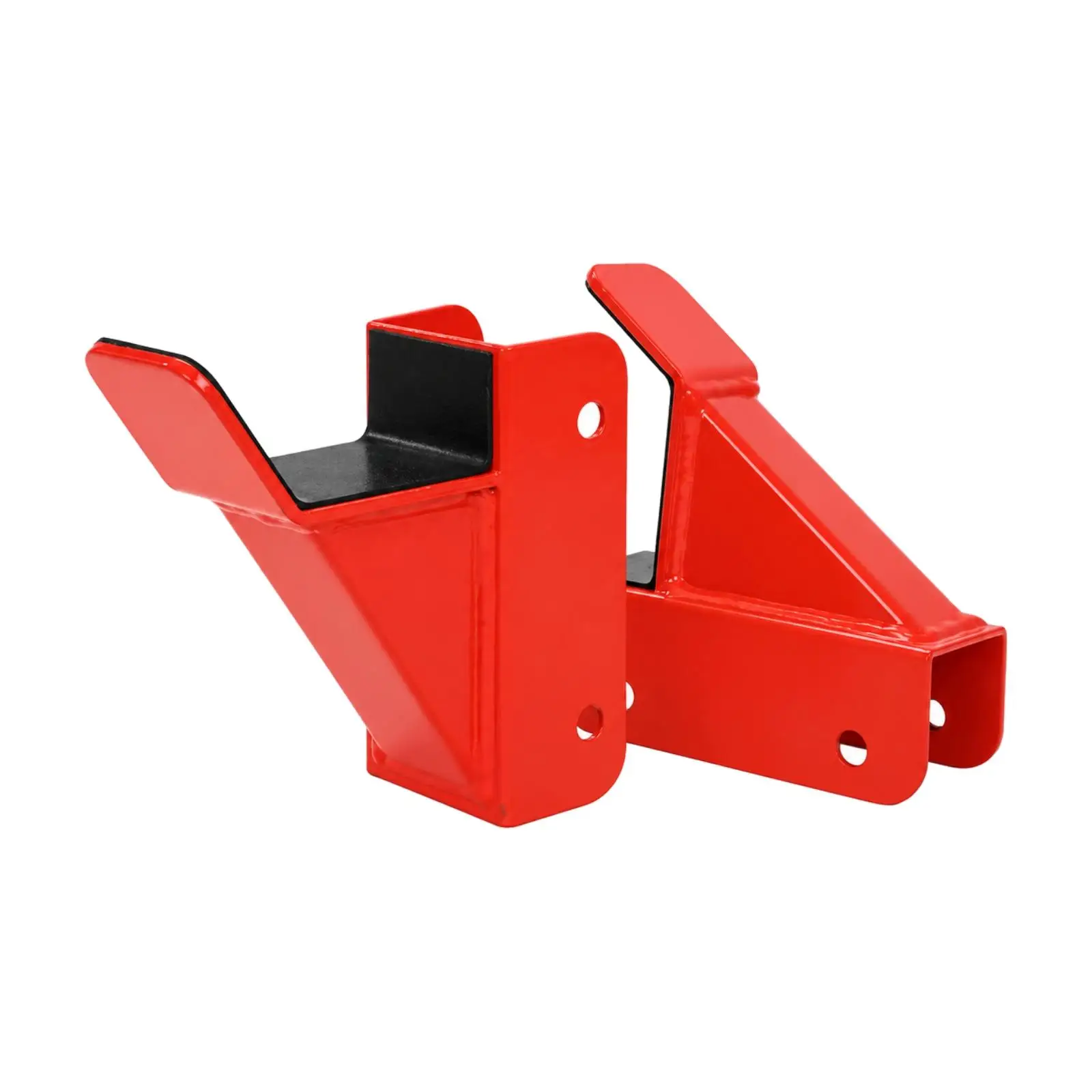 Adjustable Barbell Rack Support Pair Reinforced Barbell Cradle Stand with Mounting Holes Squat Rack Support Pair Sturdy
