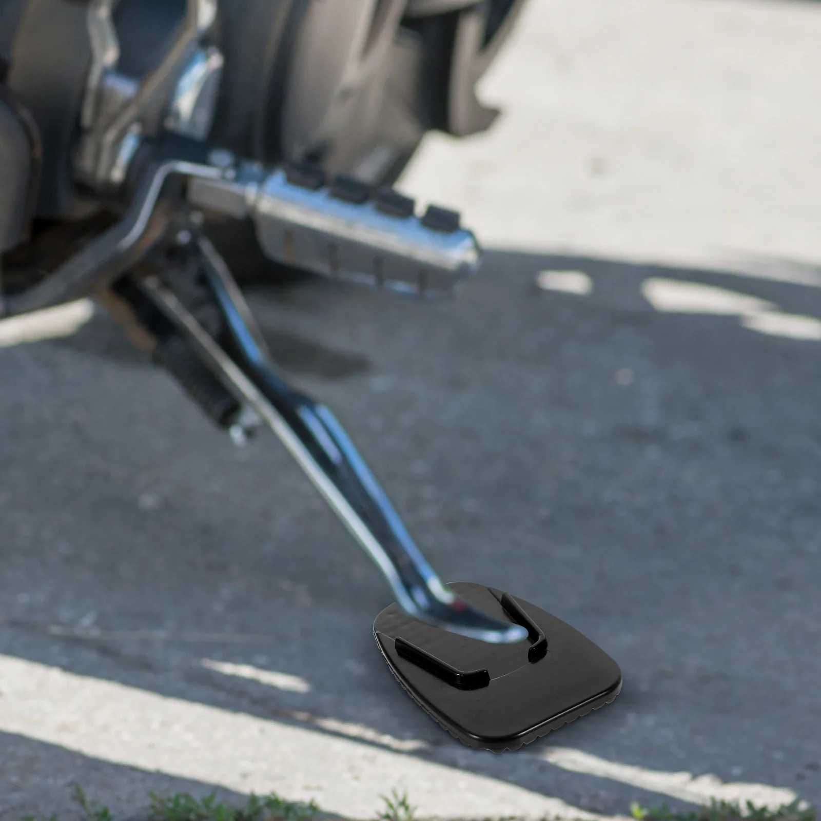 

5Pcs Motorcycle Side Stand Pads Lightweight Kickstand Pad Durable Motorbike Support Cushion Kickstand Enlarger