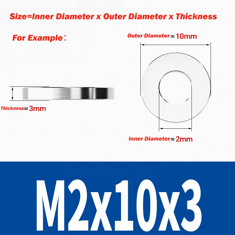 304 Stainless Steel Smooth Extra Thick Washers M2 M3 M4 M5 M6 M7 M8 M8.6 Witthout Thread Flat Washer CNC Precision-turned Shim