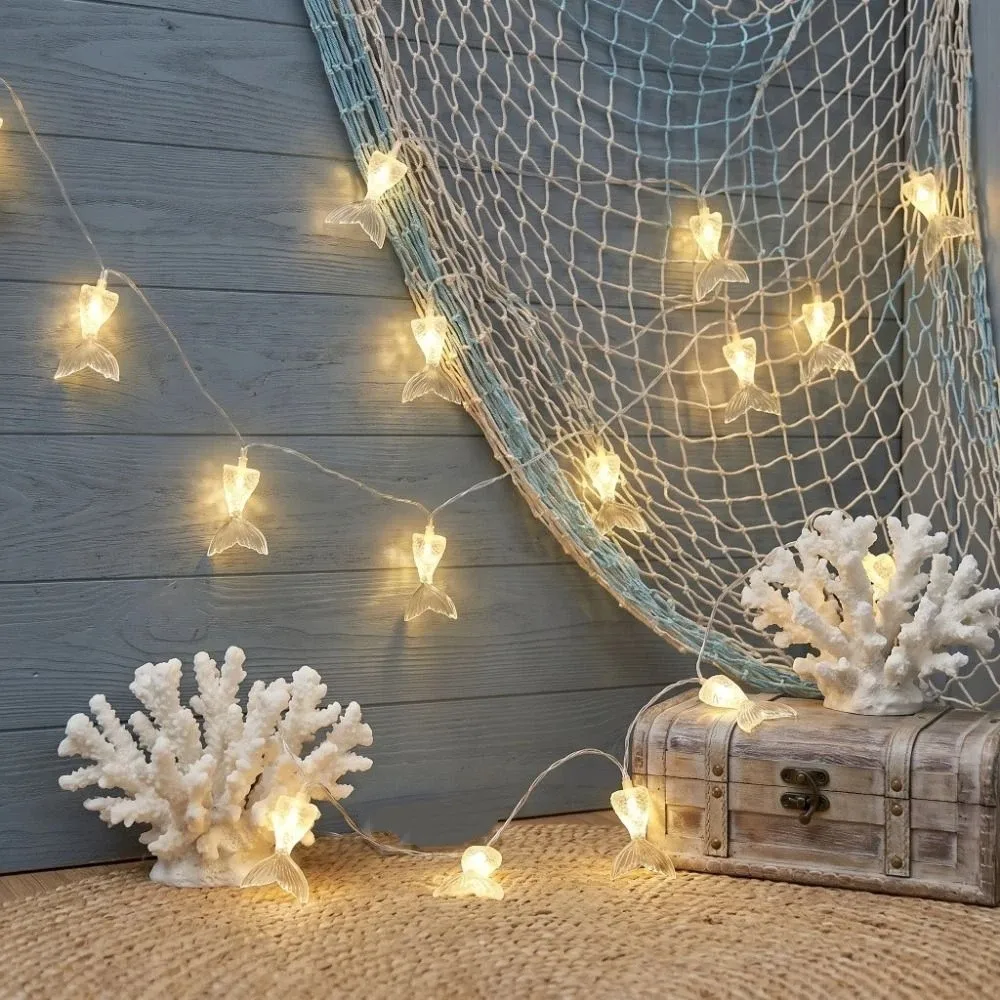 Multicolor Mermaid Tail LED String Lights Aquarium Themed Ocean Theme Fairy Light String Fairy Light LED