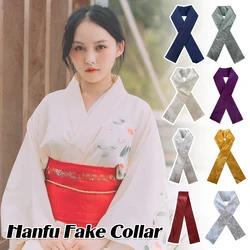 Kimono Fake Collar Kimono Liner Hanfu Interior Bottoming Collar Detachable Collar Women Japanese Yukata Robe Decor Accessories