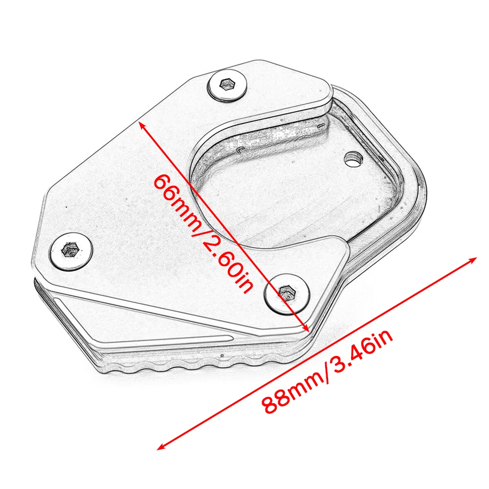 Kickstand Motorcycle Foot Support Fit For Honda CRF250L RALLY CRF250 2017-2023 2020 2021 2022 CRF 250 250L Side Stand Enlarger