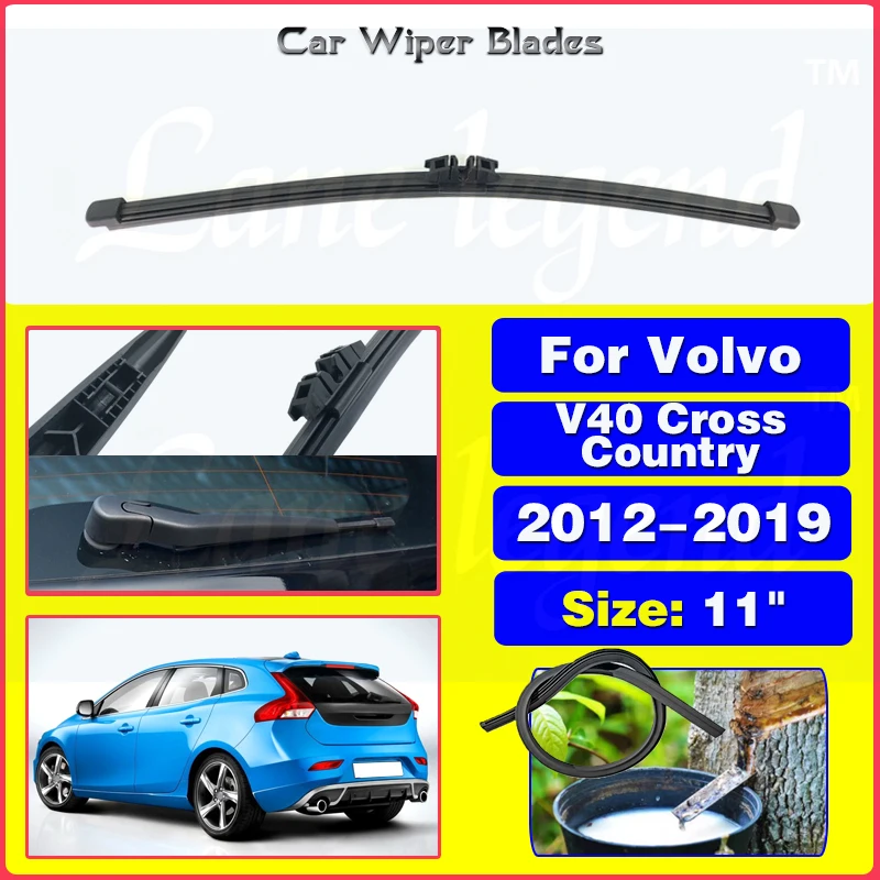 Limpiaparabrisas trasero de 11 pulgadas para Volvo V40 Cross Country, accesorios para automóviles, accesorios para automóviles, 2012 - 2019