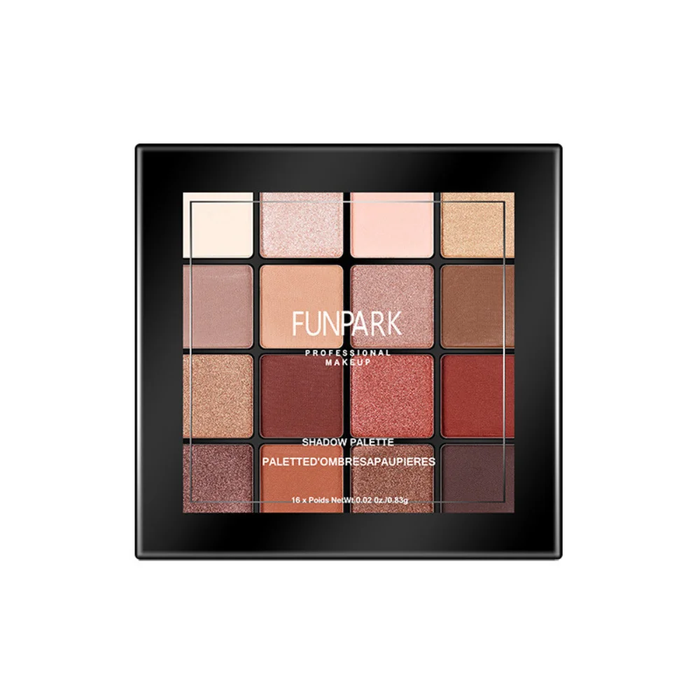 

Funpark 16-color Eyeshadow Palette Retro Style Long-lasting Fine Powder High Ductility Coloration Waterproof Makeup Cosmetics