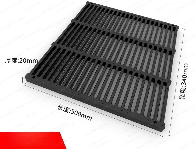 Polymer Composite Well Cover, Heavy Duty Anti-Slip Drain Cover for Kitchen Sewer Garden Drainage Ditch