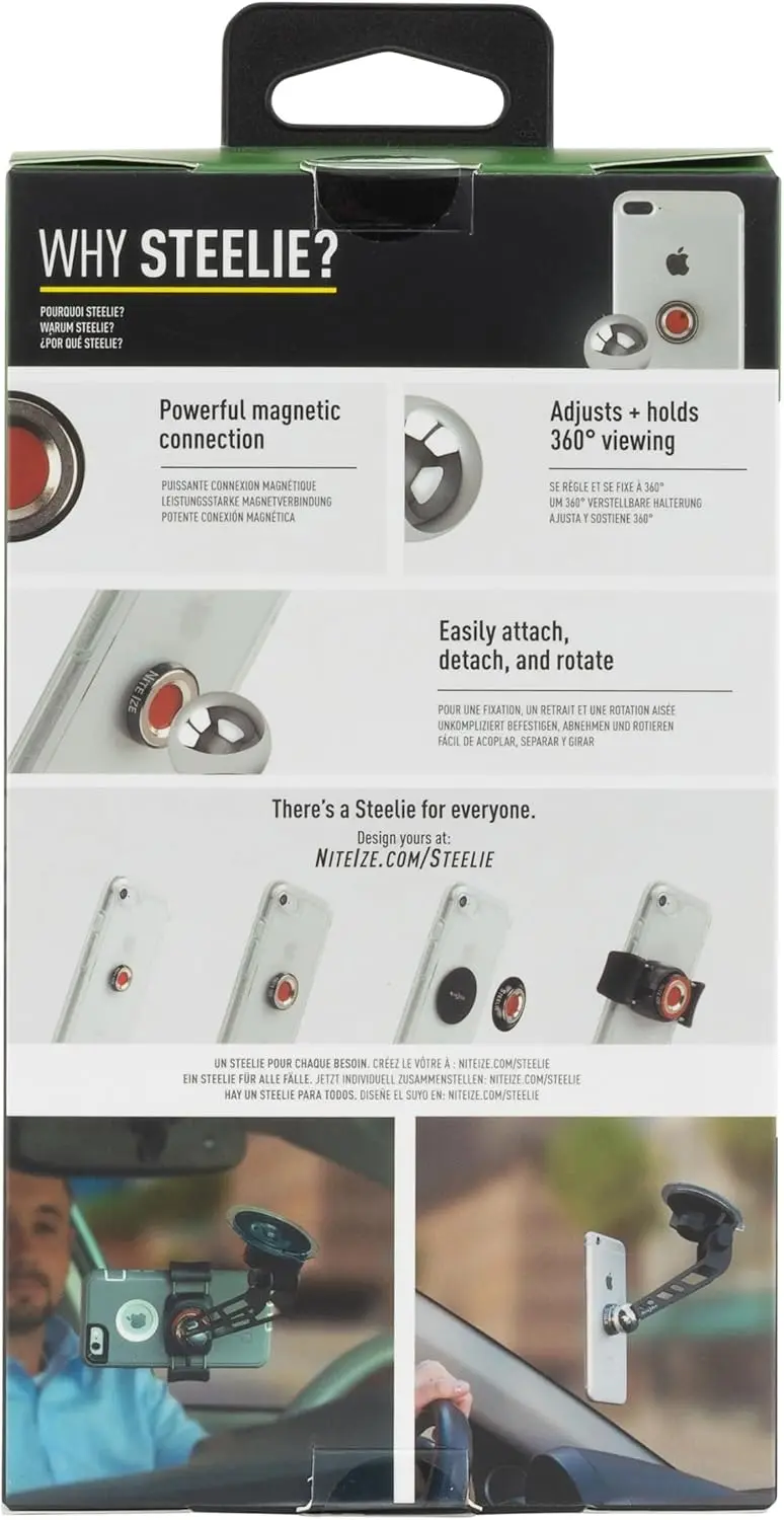 스틸리 자동차용 마그네틱 핸드폰 거치대 - 블랙