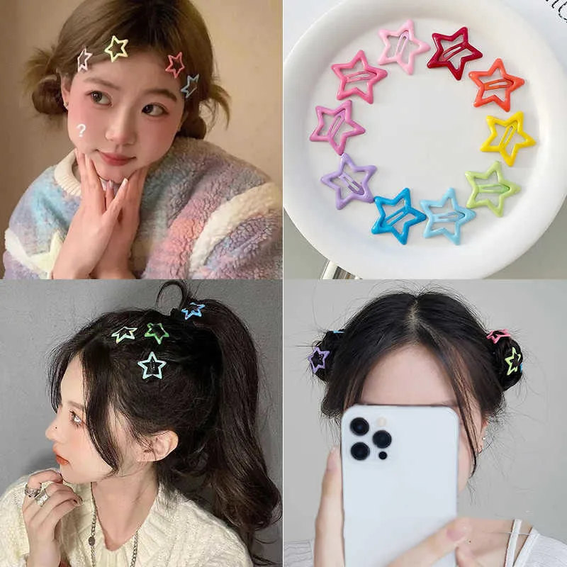 20個のカラフルなスターBBヘアクリップ、女の子や子供向けの愛らしいヘアデコレーション、素敵なバレッタとヘッドウェアアクセサリー 1
