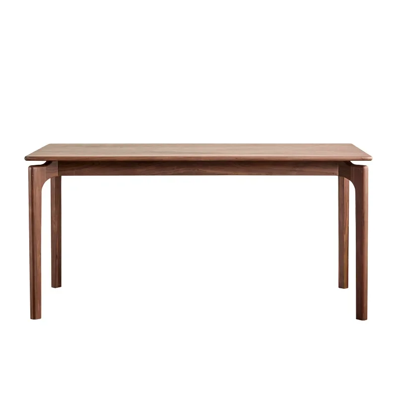 North American black walnut dining table pure solid wood Nordic rectangular table and chair combination