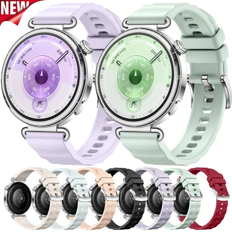 �y�Z�[�����z18mm �����V���R���X�g���b�v Huawei Watch GT6-5-4 41mm �E�F�[�u�ʋC���o���h Huawei Watch 5-GT5 42mm/Garmin Venu 3S-2S-4 41mm