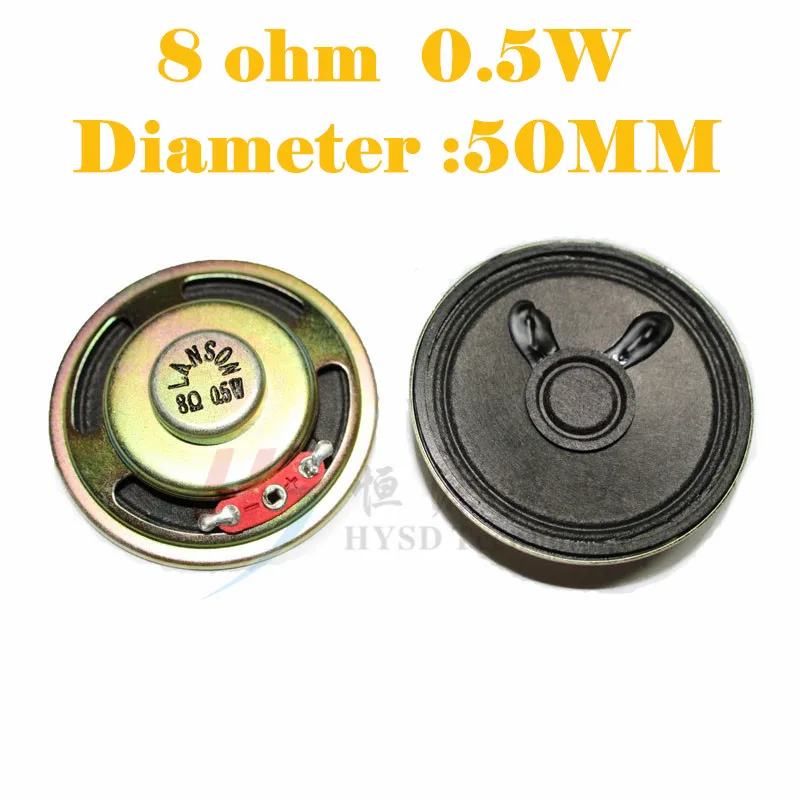 2Pcs 8 Ohm 8R 0.5W 1W 2W 3W Ultra-Dunne Hoorn Luidspreker 40Mm 50Mm 57Mm 66Mm 77Mm Diameter Luidspreker Luidspreker