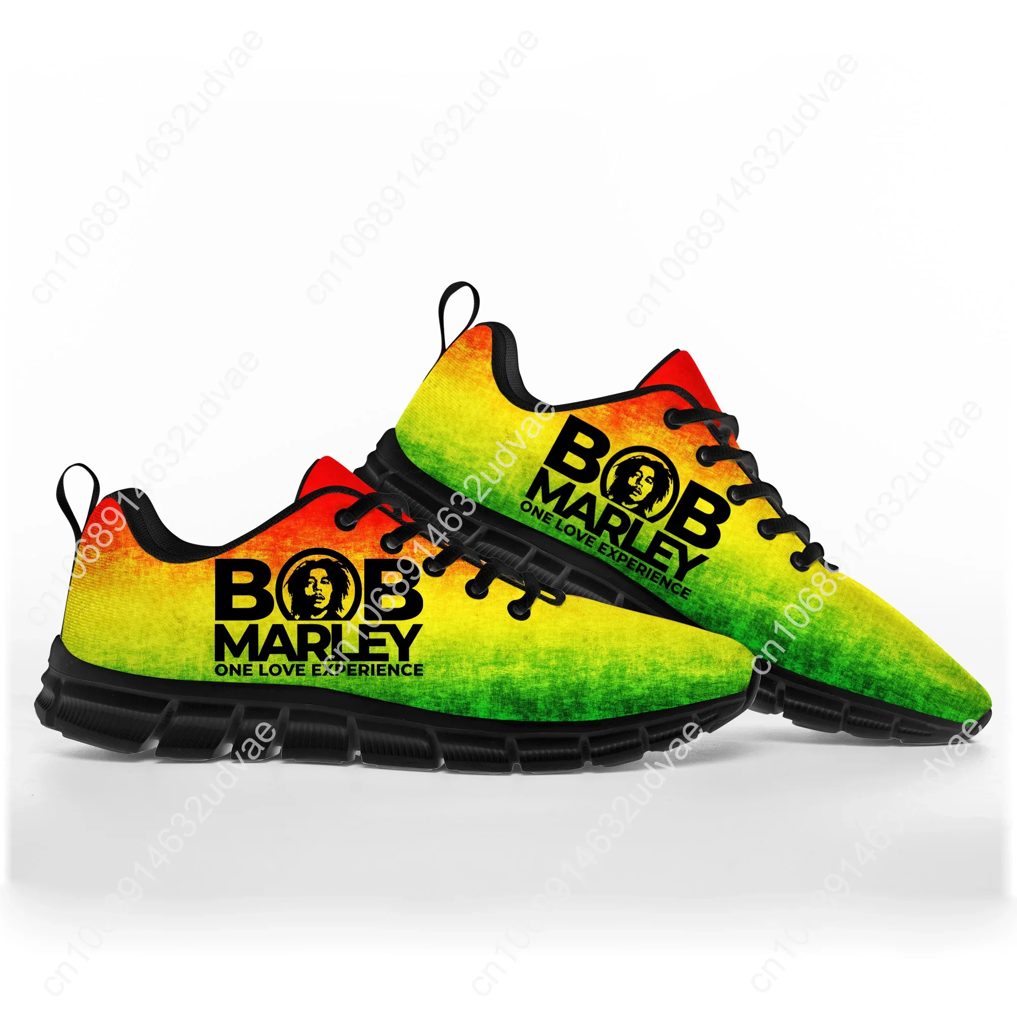Bob Marley Reggae Rasta Sports Shoes Men Women Teenager Sneakers Footwear Casual Custom Couple Shoes Black