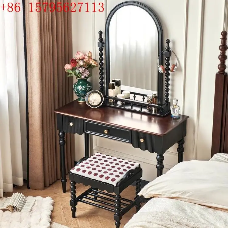 

Стол из массива дерева, домашняя спальня, туалетный столик с выдвижным ящиком, встроенный офисный и учебный стол.