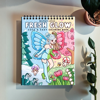 Adults and Teens Coloring Book Featuring Cute Elves and Animals for Relaxation Stress Relief Perfect Gift for Birthday