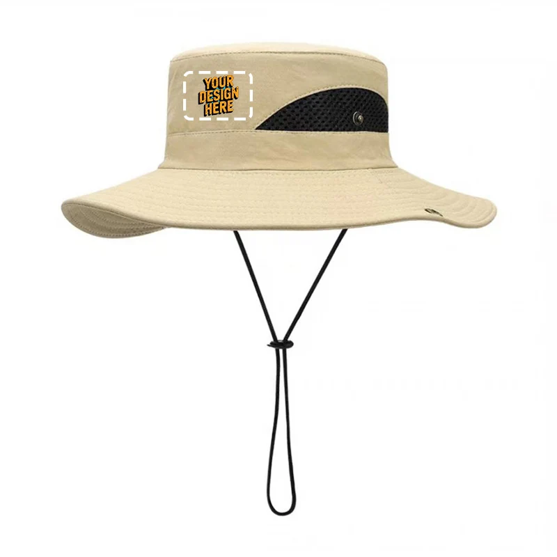 قبعة مخصصة بشعار دلو قبعة للرجال والنساء قبعة صلبة تصميم العلامة التجارية DIY طباعة الصيف قبعة الصيادين للجنسين