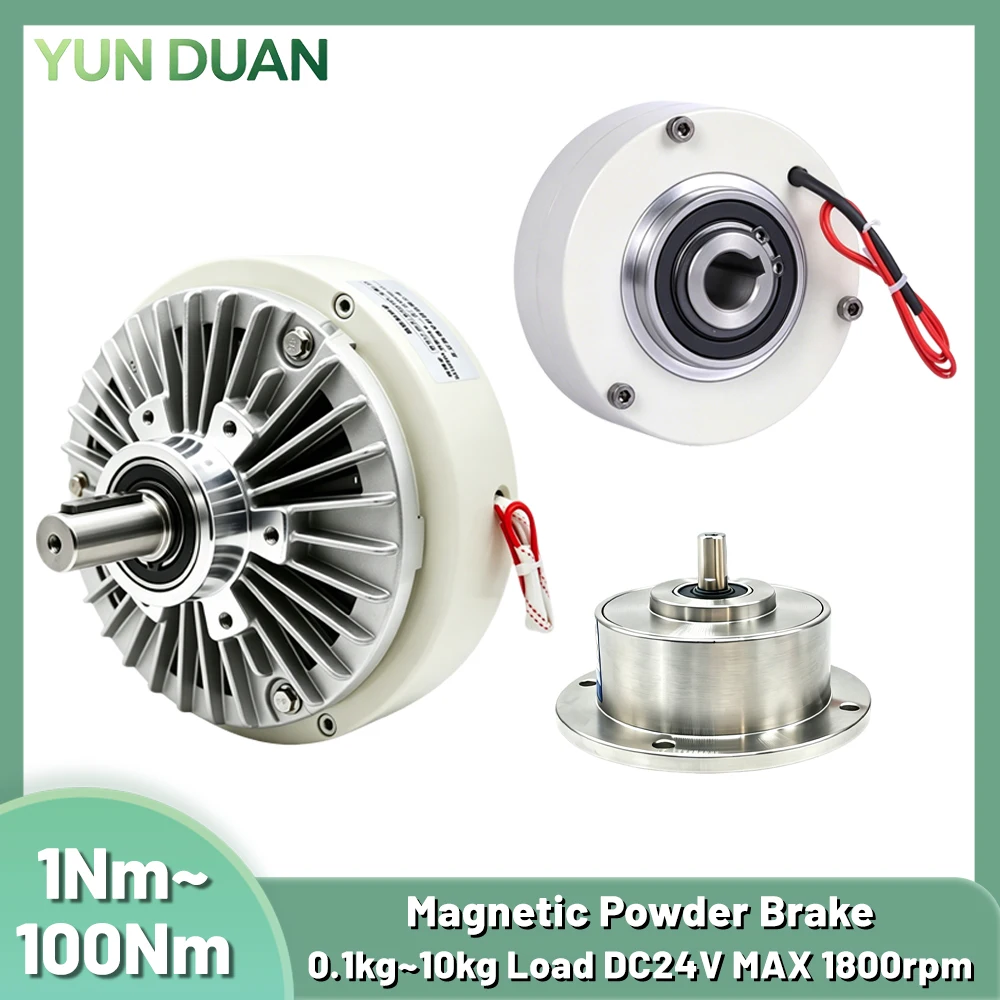 DC24V Magnetic Powder Brake Tension Controller Kit Magnetic Particle Brake 3/6/12/50/100Nm Unwinder Brake Simulated Load