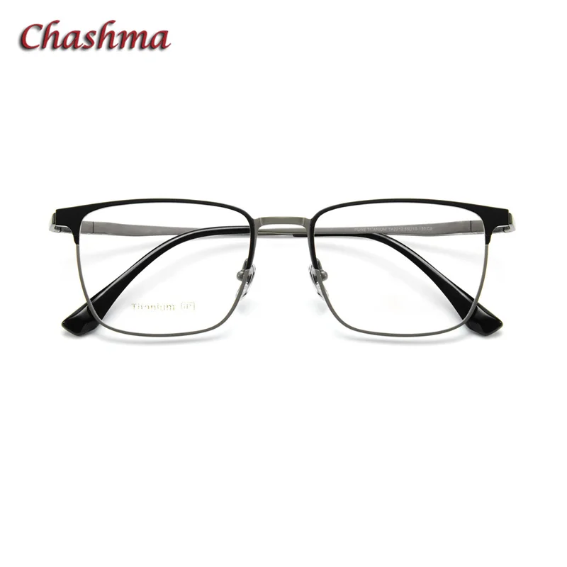 

Chashma Prescription Glasses Frame Men Pure Titanium Eyeglass Fashion Square Trend Teens Spectacle for Male Student Myopia Frame