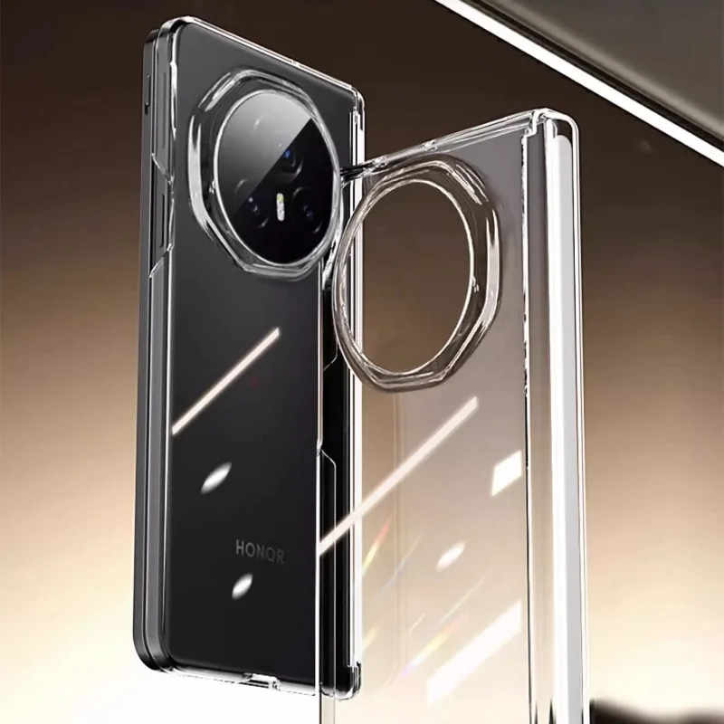 

Auroras For Honor Magic V5 V3 Case Transparent Hard Shell For Honor Magic V5 V3 Shockproof Back Cover Funda Capa