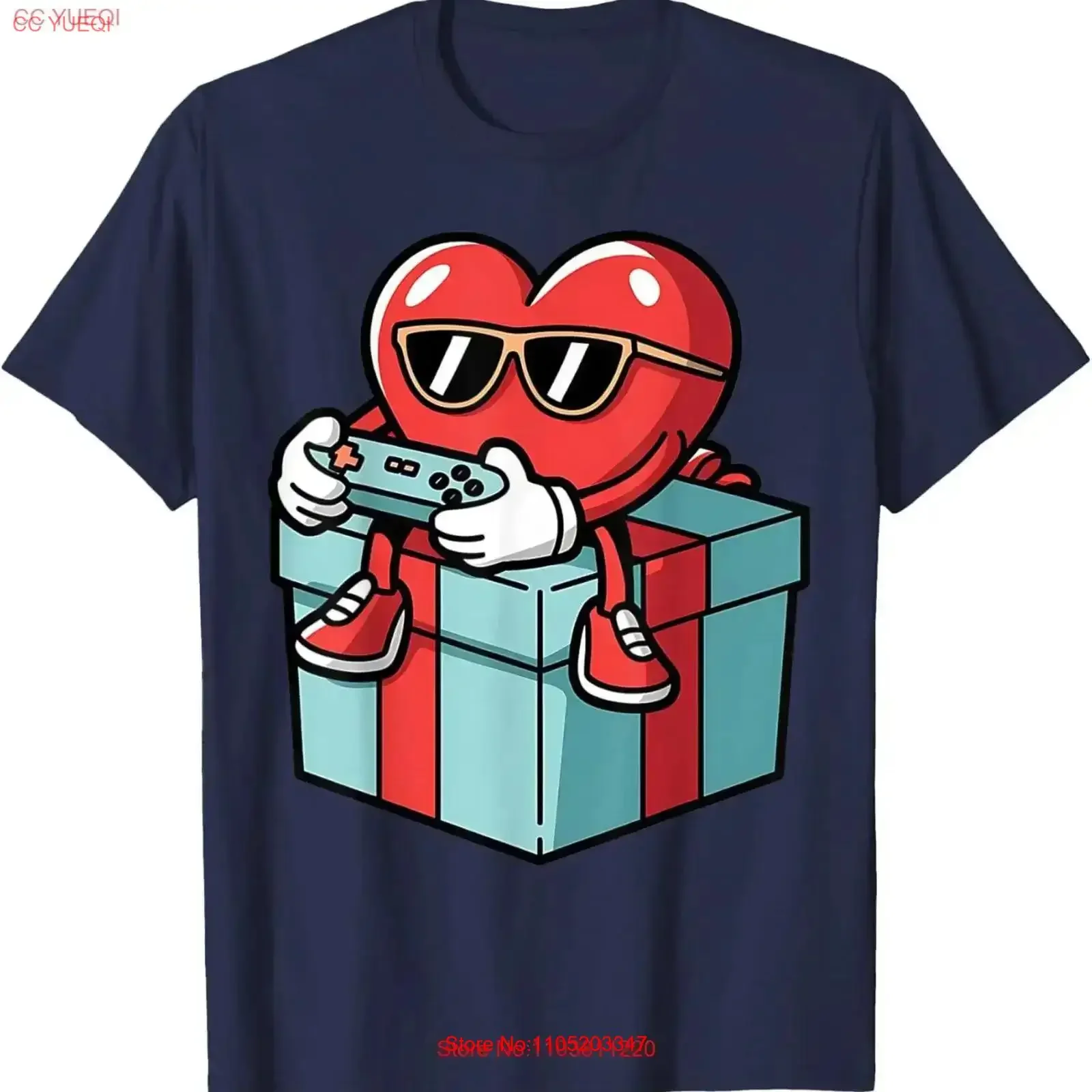 Heart Gamer Funny Video Games Boys Kids Men Valentines Day SweaT T Shirt vintage Washed Breathable Casual graphic vintage