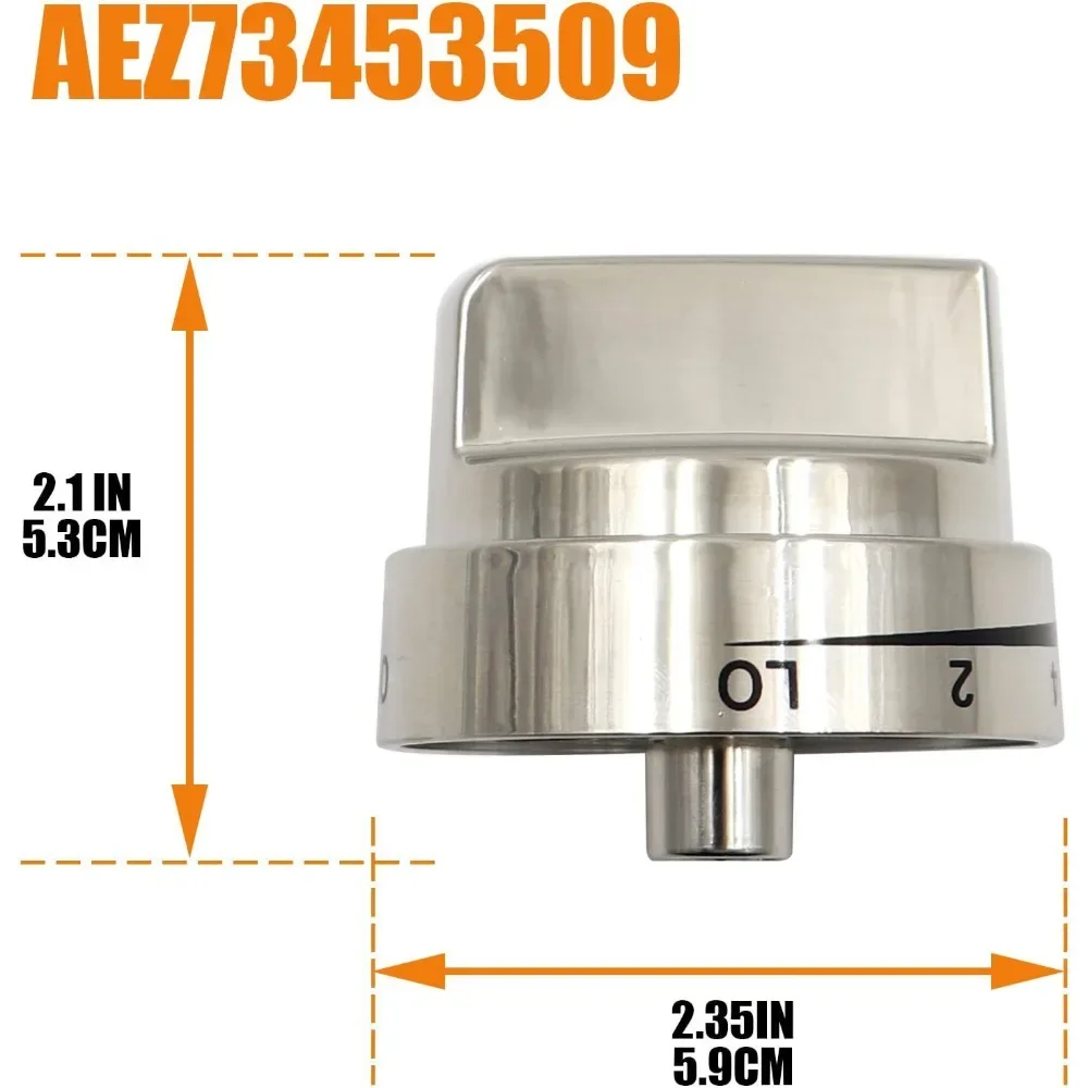 5pcs Set AEZ73453509 Range Control Knob Replacement Fit AEZ72909008 Stove Oven Burner Knob Accessories