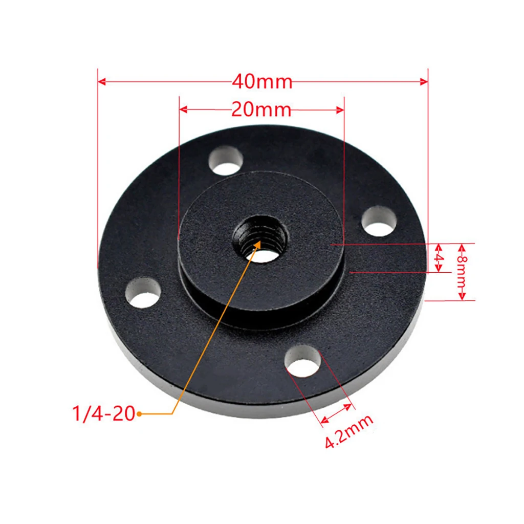 1/4 3/8 삼각대 어댑터 고정 베이스 벽 홀더 클램핑 마운트 연결 카메라 매직 암 모니터 라이트 플래시 야외 피자 플레이트