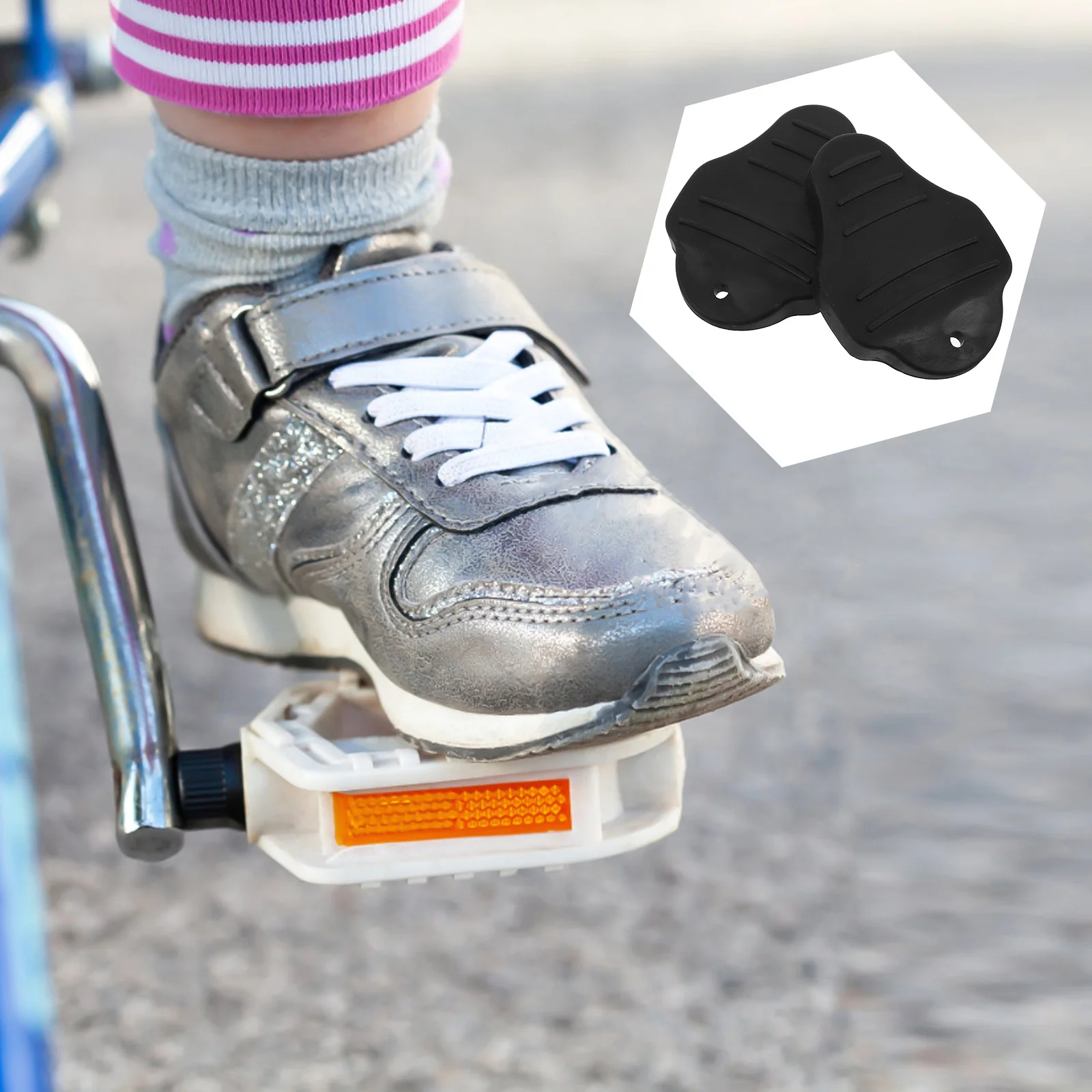 2 قطعة دواسة الدراجة المربط يغطي Selflocking Antislip الدراجات والعتاد حامي الطريق دراجة هوائية جبلية اكسسوارات الدراجات المرابط يغطي #1