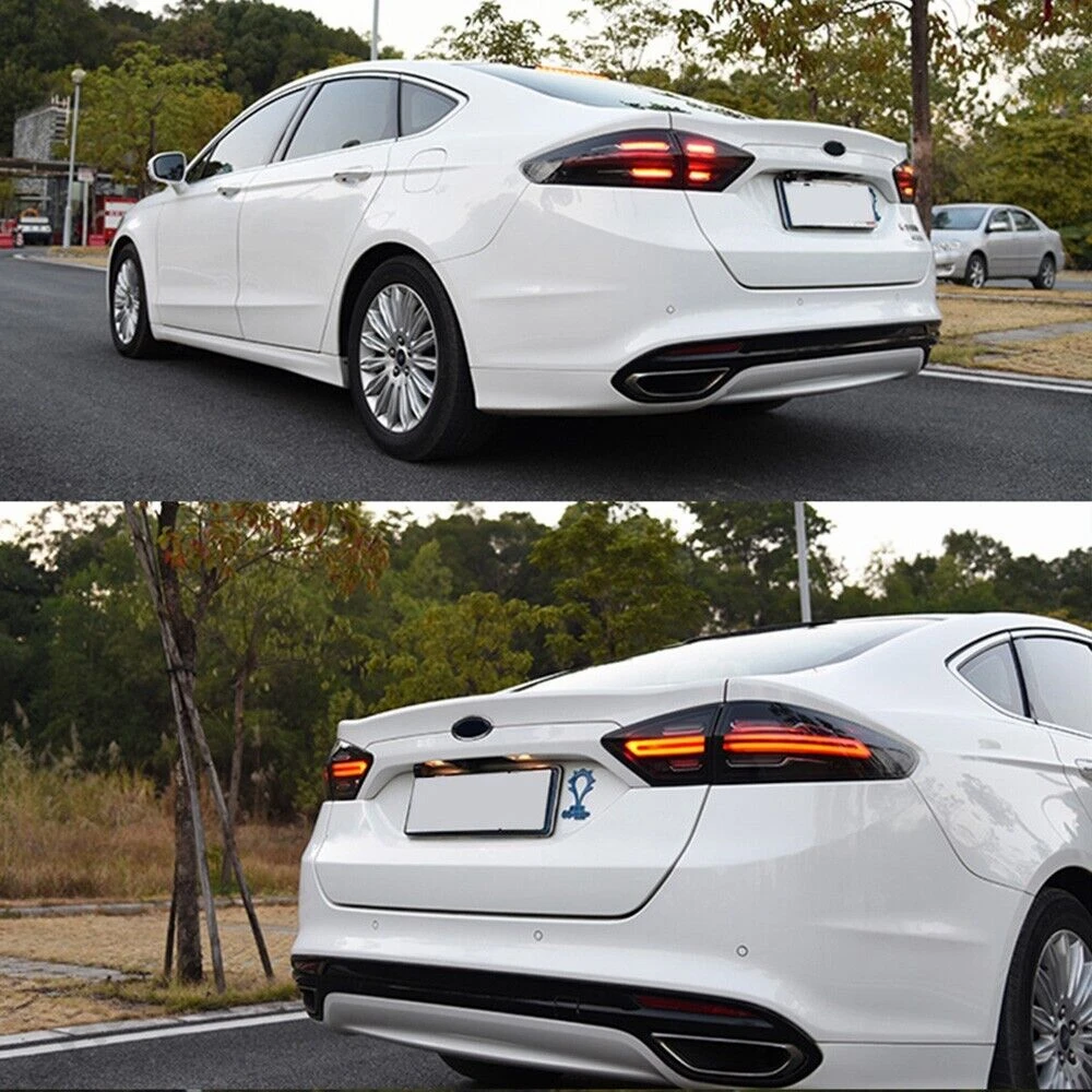 Pair Full LED Taillights For Ford Mondeo MK5 Fusion Sedan 2013 2014 2015 2016 Taillamp Rear Lamp Brake Fog Turn Signal DRL Light - view 3