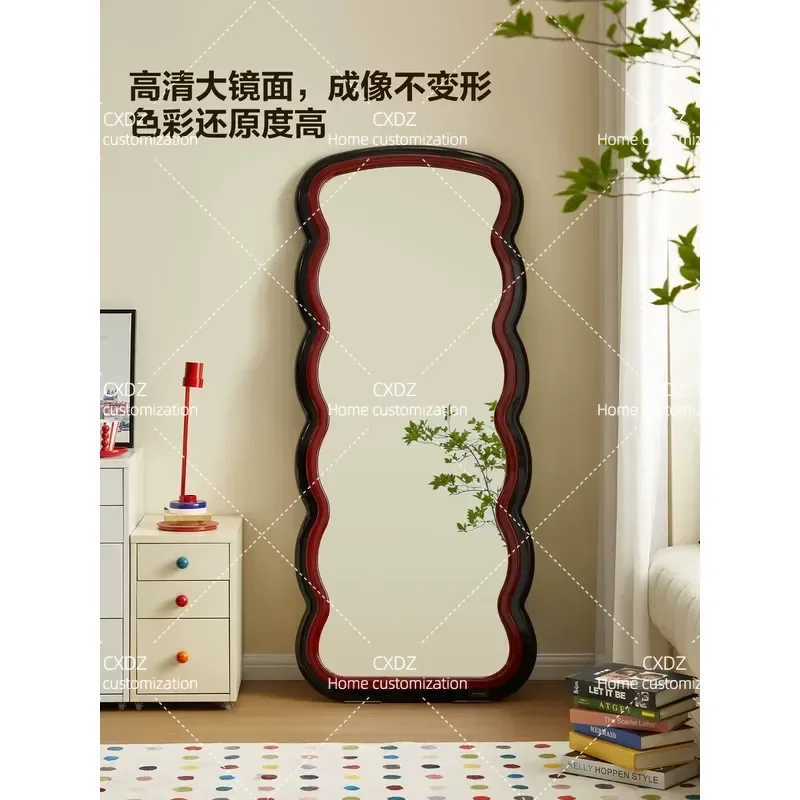 Retro Full Length Mirror Floor Standing Large Dressing Mirror for Home Bedroom Living Room Decor 2026 New Arrival