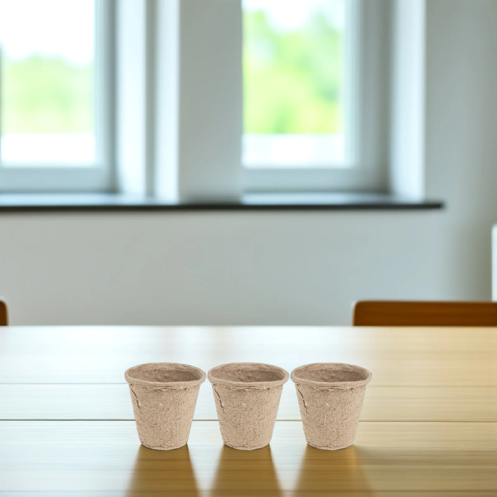 

40 Pcs Pulp Plant Nursery Pots Biodegradable Starter Cups for Seedlings Cultivation Transplantation Gardening Container