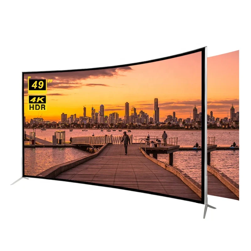 

Advanced Customization STLF ZJW Cheap Price 4K HD Curved Screen Drop-resistant TV 49 Inch Android Smart Television Customize Pac
