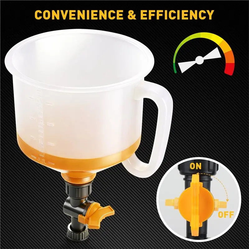 Coolant Funnel Kit No-Spill Design, Radiator Bleeding Tool With Adapters Extension Hose For Automotive Cooling Systems