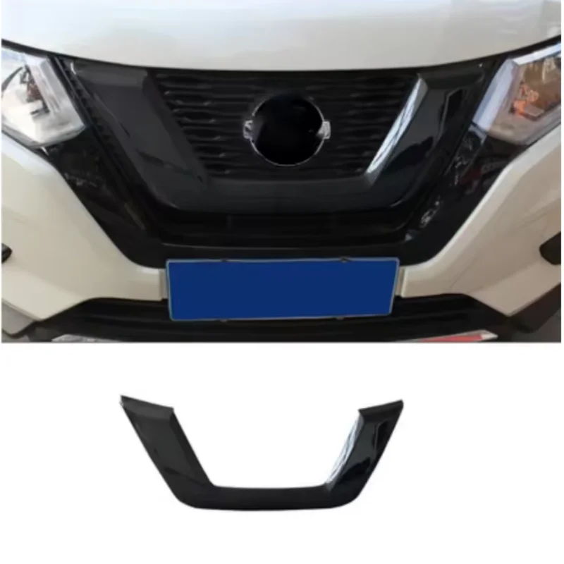 

For Nissan X-Trail X Trail T32 2017-2021 ABS carbonfiber Front Engine Machine Grille Grid U-shaped middle mesh decorative frame
