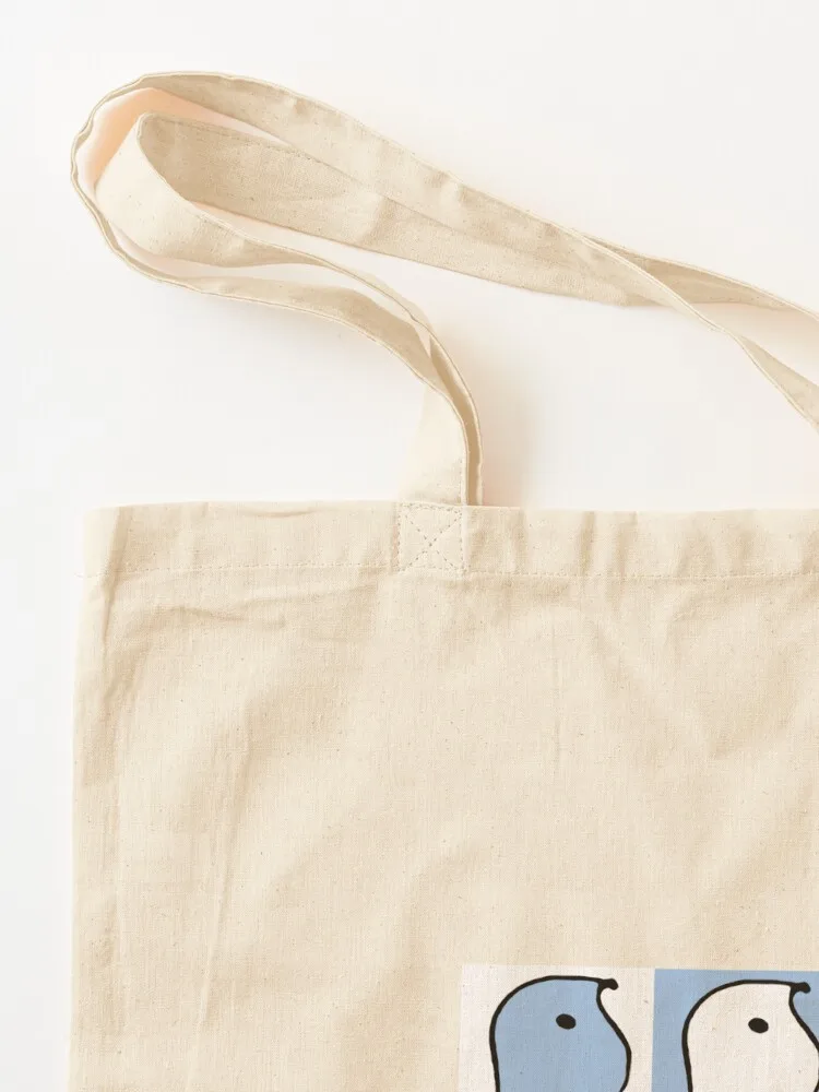 الأزرق والأبيض الباروكات حمل حقيبة أكياس المتسوق حقيبة قماش حقيبة صديقة للبيئة التسوق #3