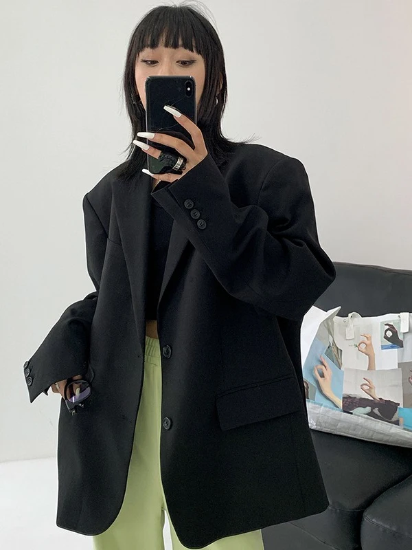 

Американский ретро-жакет свободного кроя для женщин, весенне-осенний, маленький размер, в западном стиле, модный, открытый кардиган-топ