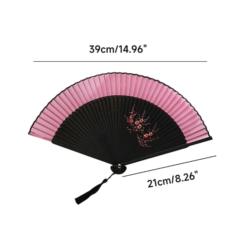 Elegant Hand Dance Fans for Women Festival Gift Performances Wedding Decoration