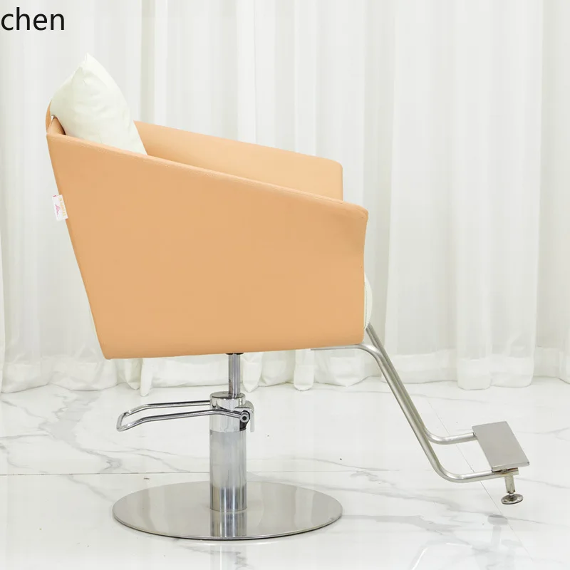 HXL Large Chassis Salon Hairdressing Chair Electric Lift Rotating with Footrest Reclining Chair