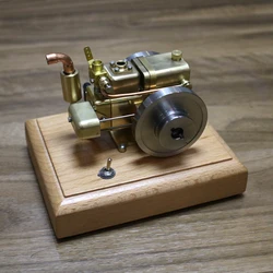 Gasoline Engine Model Brass Stainless Steel 2.6CC 1.5V Water Cooling for Scientific and Technological Experimental Toys